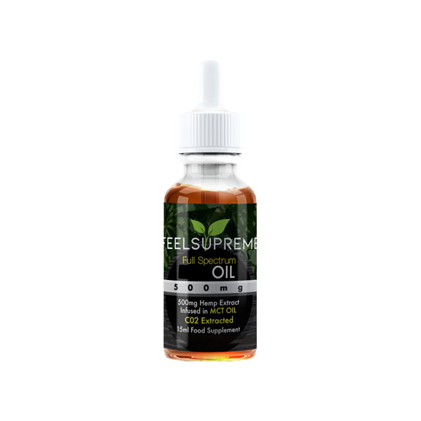 Feel Supreme 500mg Full Spectrum CBD In MCT Oil - 15ml