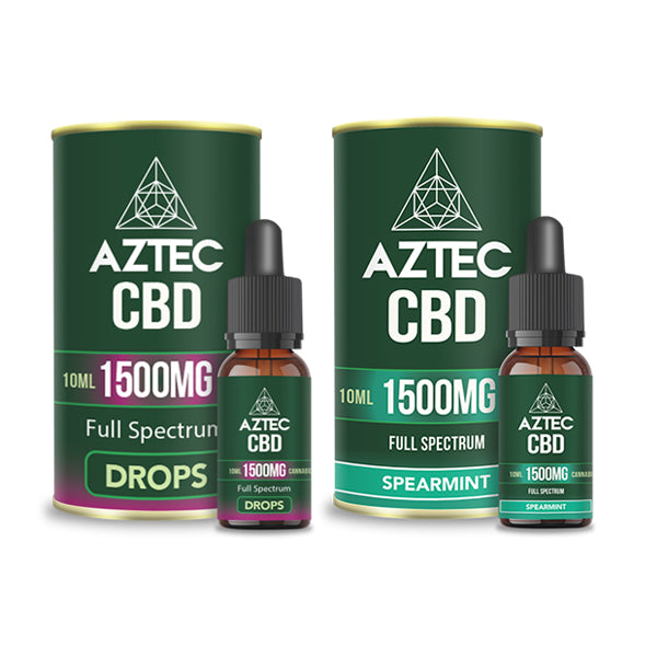 Aztec CBD Full Spectrum Hemp Oil 1500mg CBD 10ml