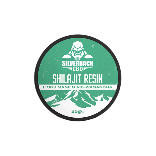 Silverback CBD Ashwagandha & Lions Mane Infused Shilajit Resin 25g