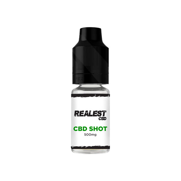 Realest CBD 500mg CBD E-Liquid Booster Shot 10ml (BUY 1 GET 1 FREE)